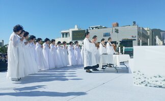 [여순사건 70주기 희생자 합동 추념식] 추념하는 모습