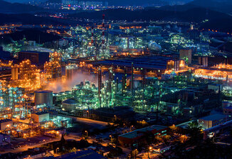 Night View of the Yeosu National Industrial Complex