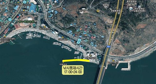 하멜등대 낚시통제구역 위치도