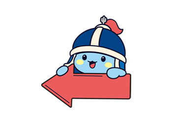 장군이가 왼쪽 화살표를 들고있는 모습