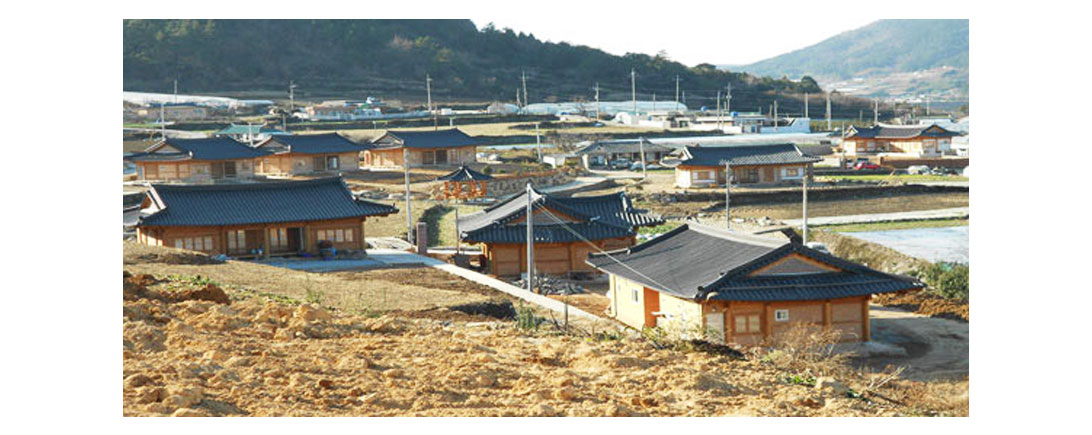 여수시 봉림마을 전경