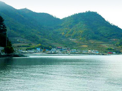 잔잔한 여수 바다 모습