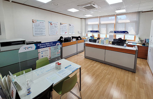 모자보건실 내부 전경