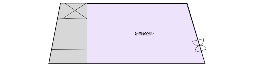 여수 문화홀 배치도이며 문화유산과 위치