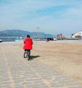 여수 오동도에서 자전거타고 찰칵!