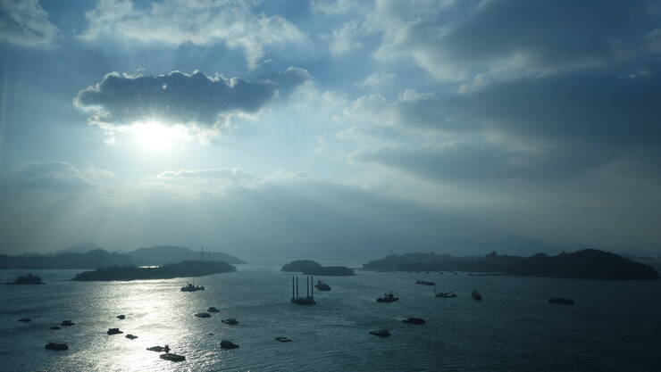 히든베이호텔 아침에 맞이한 바다풍경