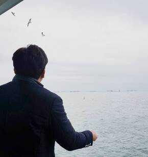 사랑하는 남편 그리고 여수 겨울바다와 갈매기