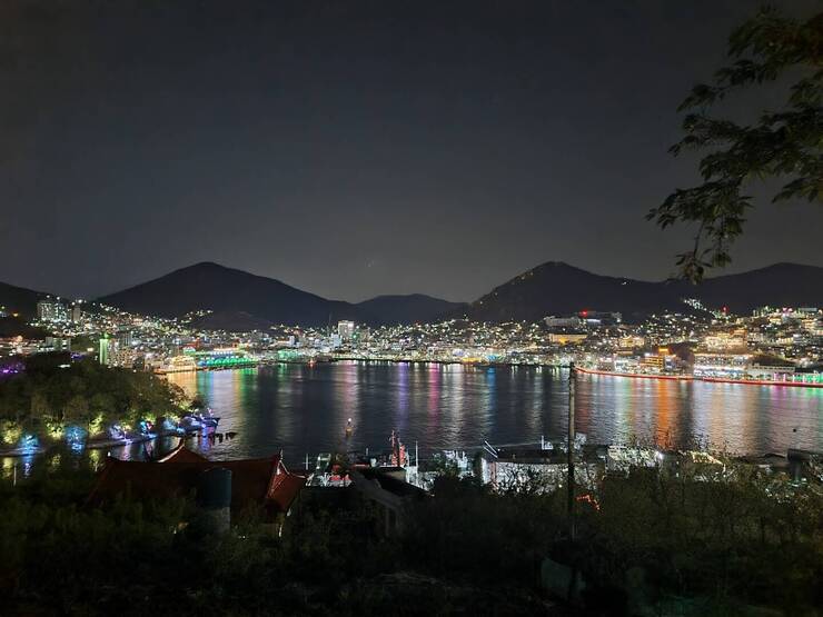 돌산공원에서 바라본 여수