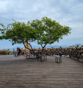 자산공원 일출정