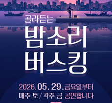 '밤소리버스킹' 공연 운영 안내