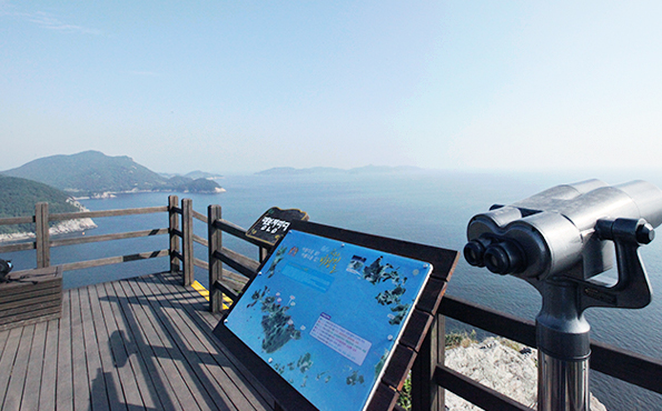 온금동 전망대에서 바라본 바다