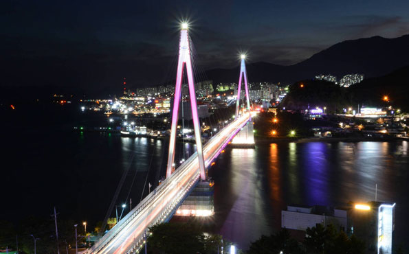 돌산대교 야경