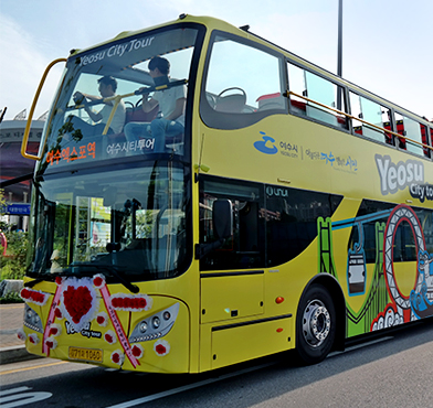 시티투어버스의 외부모습