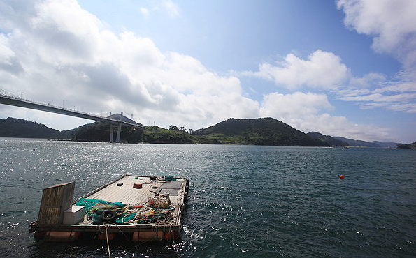 안도대교의 낚시터