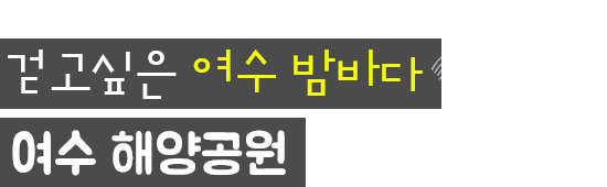 걷고싶은 여수 밤바다 여수해양공원