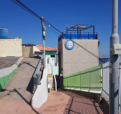 벽화골목 갈림길