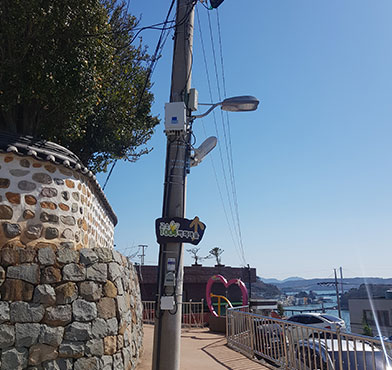 천사벽화골목 표지판