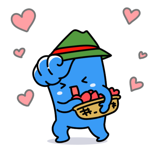 움직이는 파랑이 이모티콘