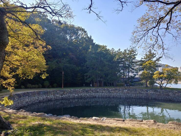 여수 여행 중 머물렀던 숙소 앞 선소의 가을 풍경