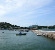 백야도 선착장, 방파제