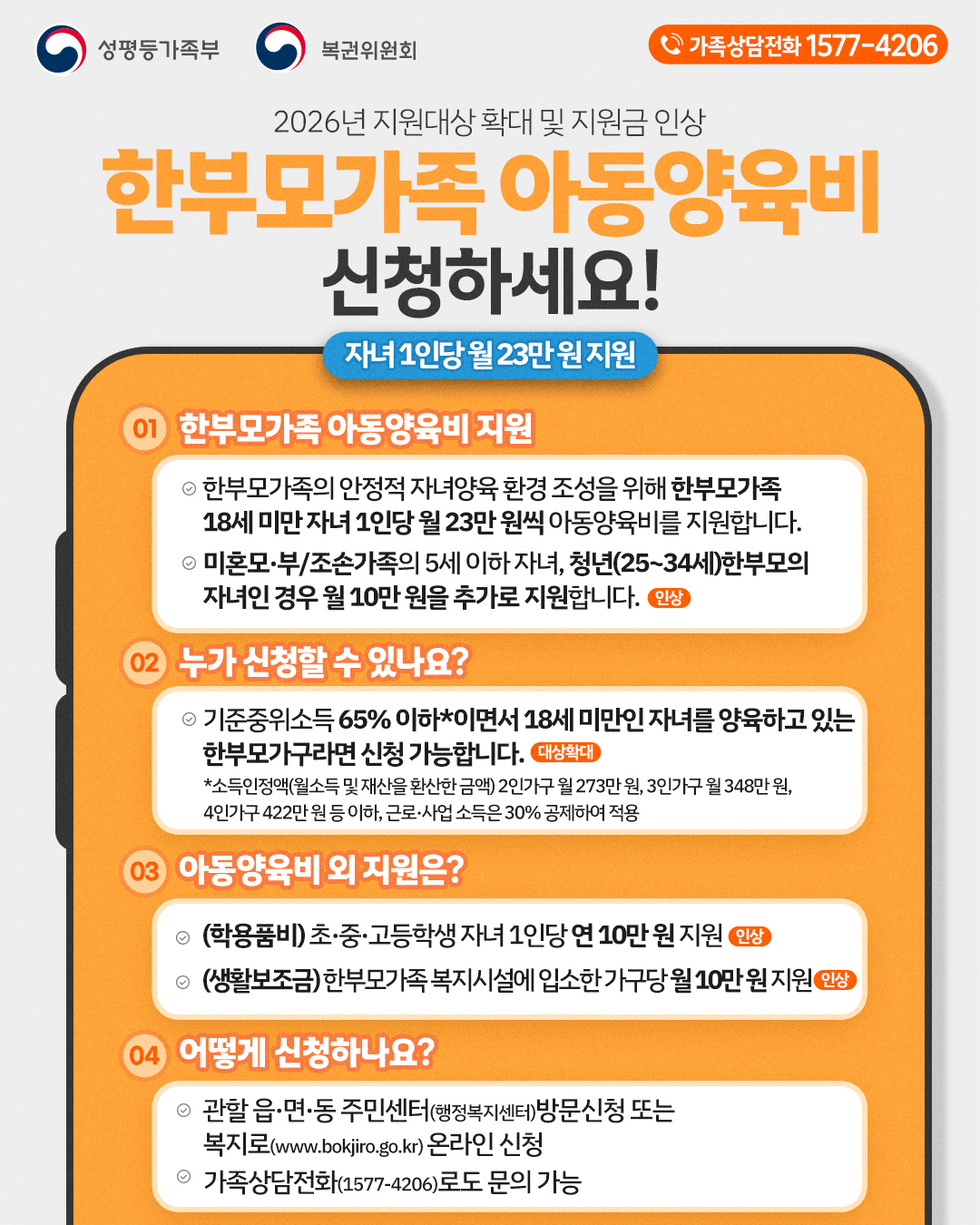 (웹포스터)2026년 한부모가족-아동양육비_1