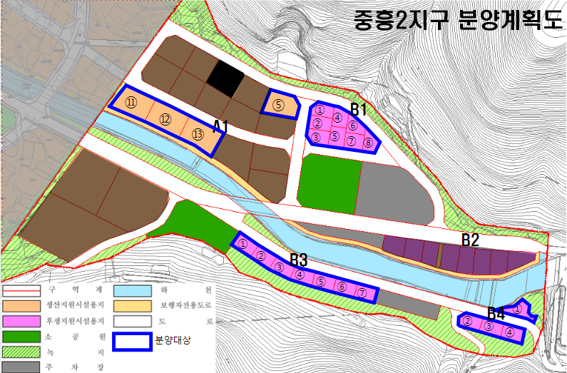 3-1 여수시, 중흥·삼동지구 지원시설용지 25필지 공급.png